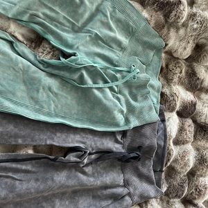 2pair PINK leggings-S EUC